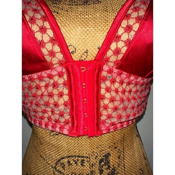 Victoria’s Secret Red Corset Bralette  Size Large - Picture 8 of 14